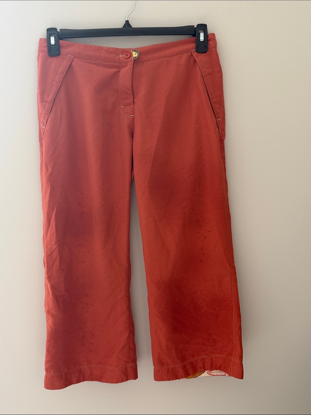 Aventura Rust Orange Cropped Hiking/Recreation Pants